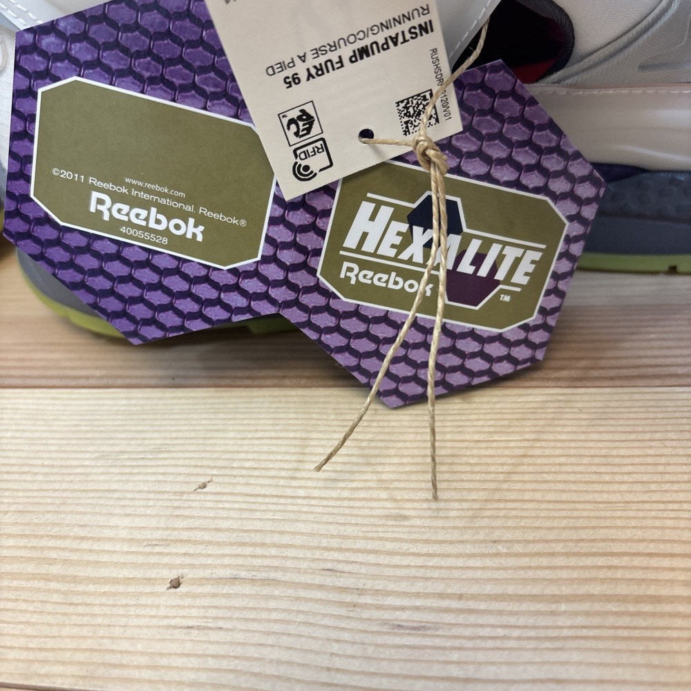 Reebok Men's Instapump Fury 95 White Glow in the Dark Size 12 Sneakers Pump - Picture 4 of 10